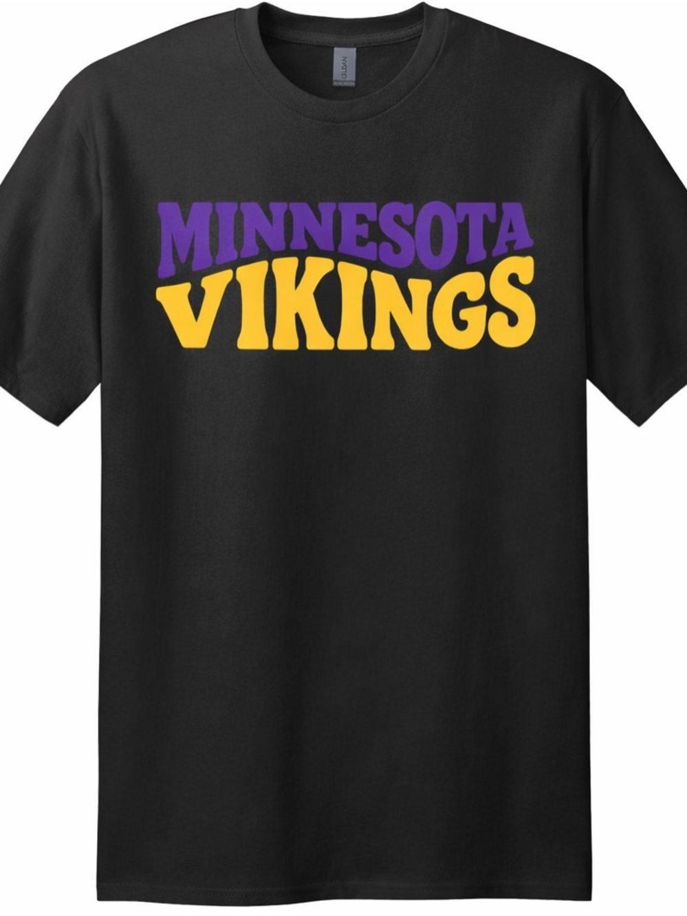 Minnesota Vikings Style Shirt Purple Gold Football Tee Gildan Cotton